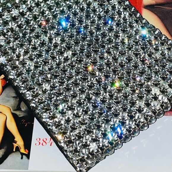 ♥️ VERY RARE 1940/50s Vintage Austrian crystal rhinestone billfold/wallet - Picture 6 of 11